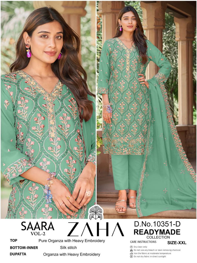 Saara Vol 2 By Zaha Pakistani Readymade Suits Wholesale Shop In Surat
